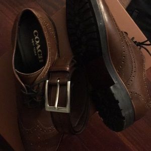Coach Wing tips  & Allen Edmonds belt